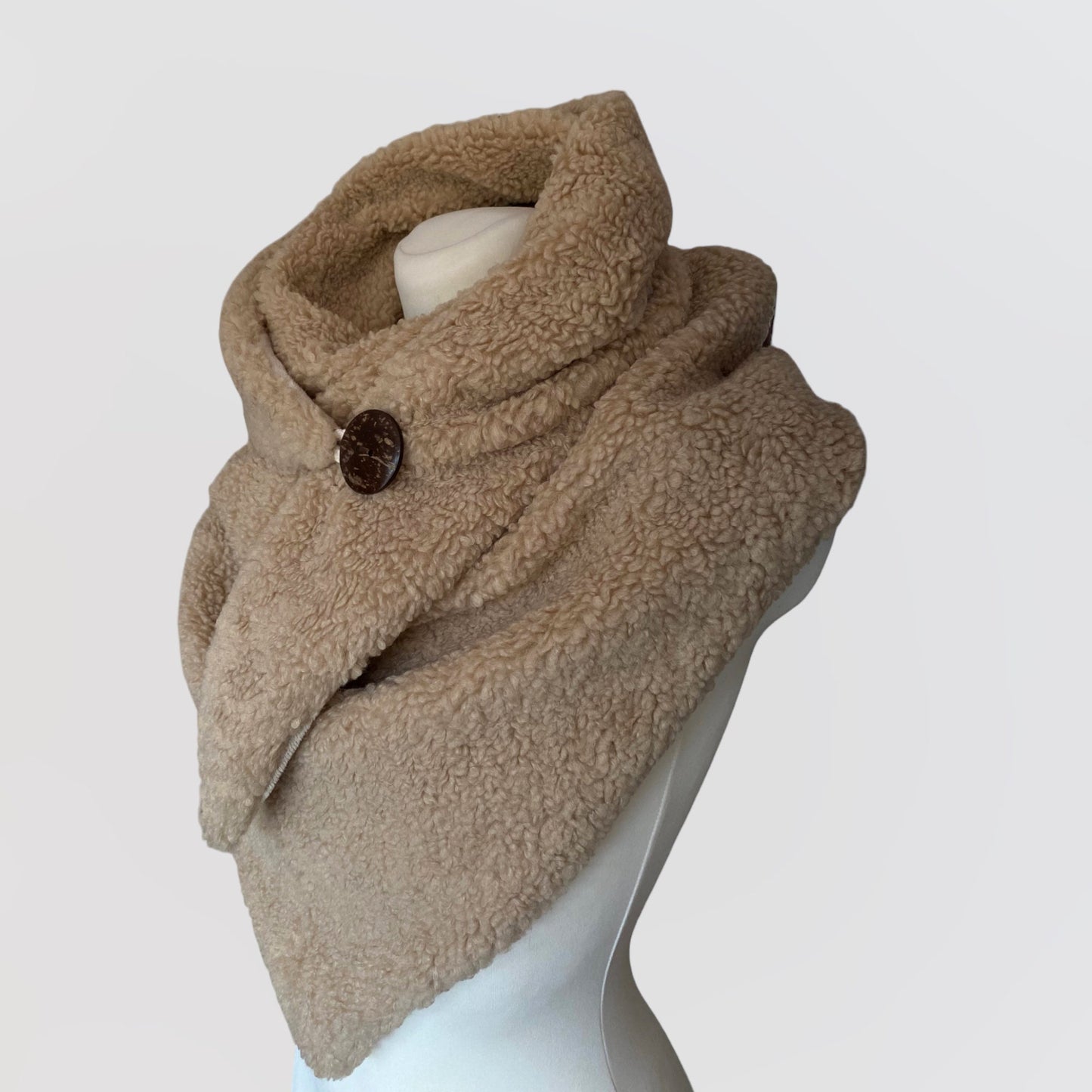 Teddy Schal, Damen Schal, Dreieckstuch, Wickelschal, Schal für Frauen, Plüsch Schal, Teddyfell Schal, Winterschal, Schal aus Wolle,Wollschal
