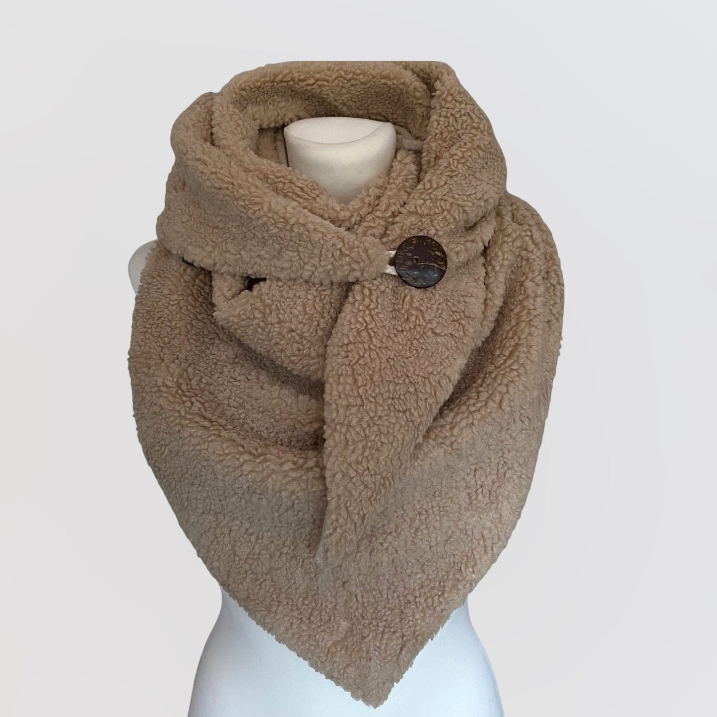 Teddy Schal, Damen Schal, Dreieckstuch, Wickelschal, Schal für Frauen, Plüsch Schal, Teddyfell Schal, Winterschal, Schal aus Wolle,Wollschal