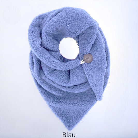 Teddy Schal, Damen Schal, Dreieckstuch, Wickelschal, Schal für Frauen, Plüsch Schal, Teddyfell Schal, Winterschal, Schal aus Wolle,Wollschal