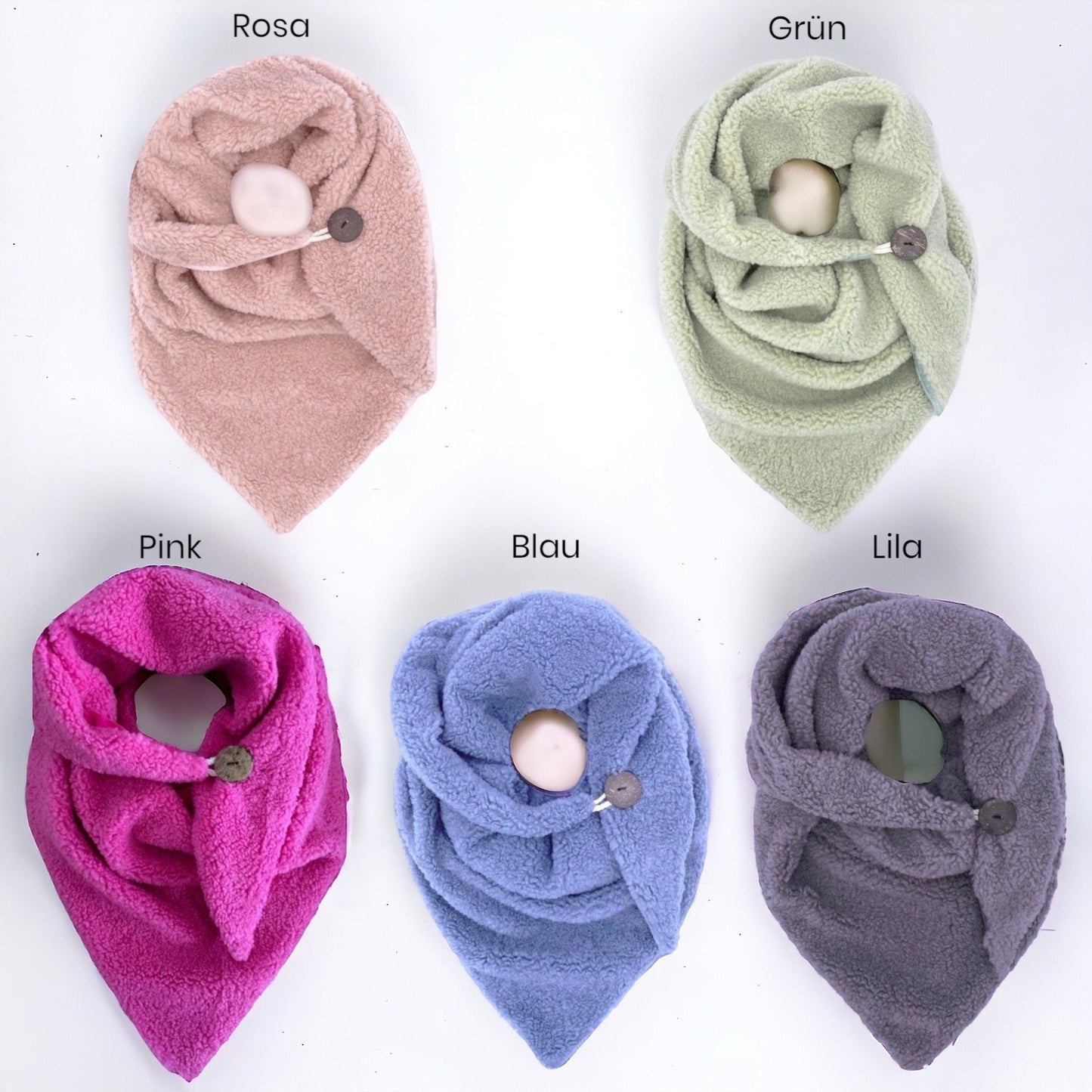 Teddy Schal, Damen Schal, Dreieckstuch, Wickelschal, Schal für Frauen, Plüsch Schal, Teddyfell Schal, Winterschal, Schal aus Wolle,Wollschal