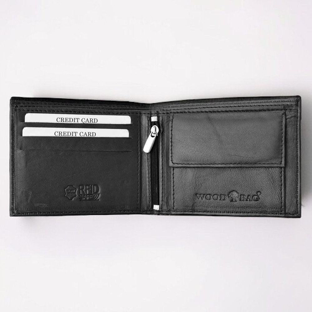 Leder Geldbörse | Portemonnaie | RFID-Schutz | Brieftasche | Modell 2