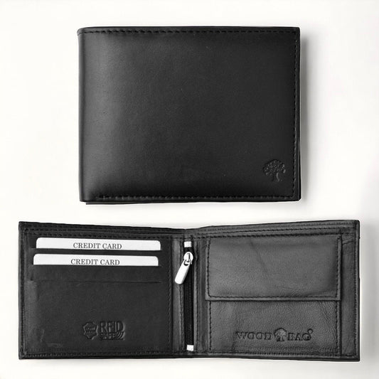 Leder Geldbörse | Portemonnaie | RFID-Schutz | Brieftasche | Modell 2