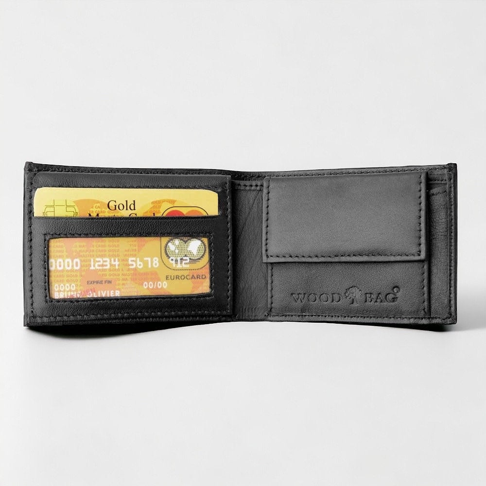 Leder Geldbörse | Portemonnaie | RFID-Schutz | Brieftasche | Modell 4