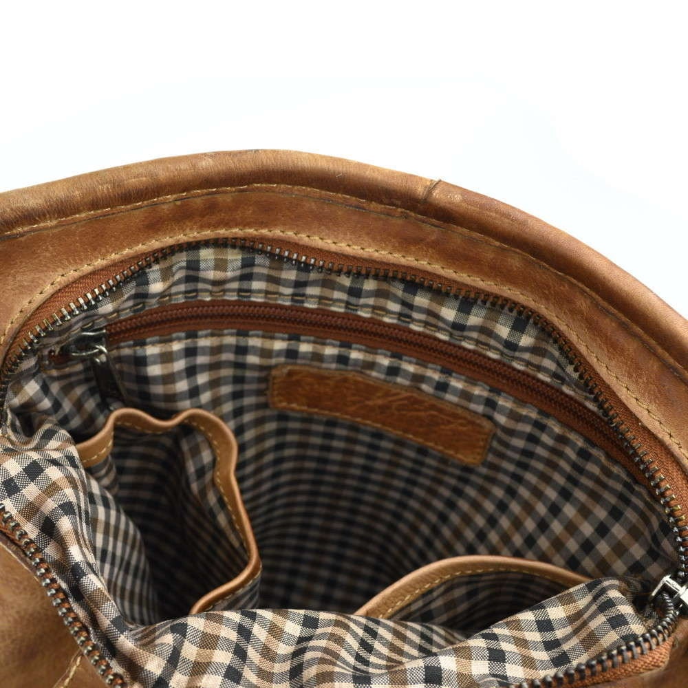 Rucksack aus Waschleder | Lederrucksack | Reisetasche | Laptoptasche