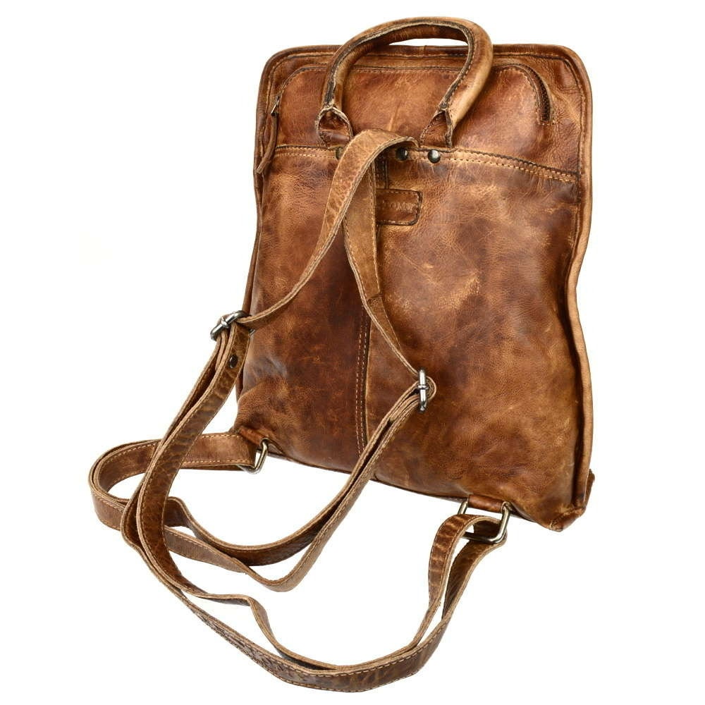 Rucksack aus Waschleder | Lederrucksack | Reisetasche | Laptoptasche