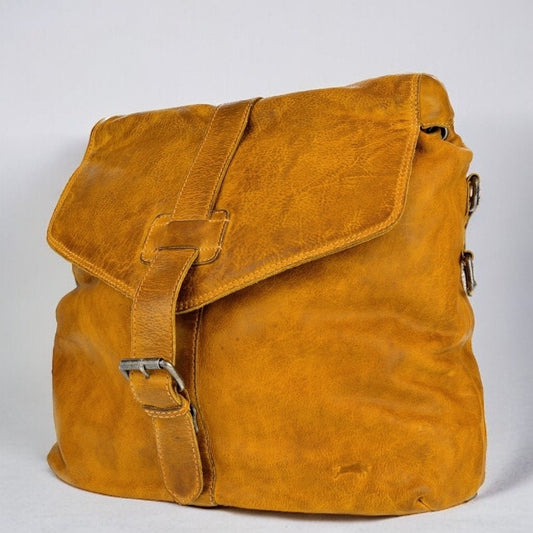 Rucksack aus Waschleder | Reisetasche | Bucket Bag | Beuteltasche