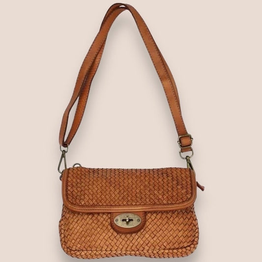 Geflochtene Tasche, Messenger Bag, Umhängetasche Damen, Slouchy Bag, Schultertasche, weiche Ledertasche,Gewebte Tasche , Alltagstasche Damen