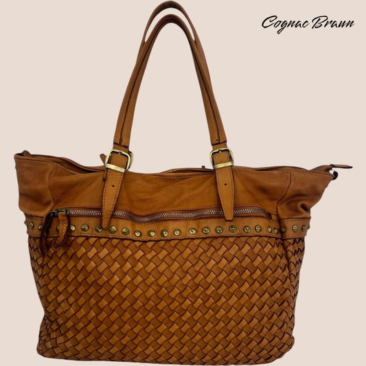 Handtasche Geflochten, Gewaschene Leder Tasche, große Umhängetasche, Geflochtenes Leder, Hobo Bag , Große Umhängetasche, Henkeltasche