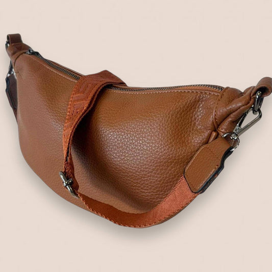MONDI, Crossbody Bag, Bananentasche, VEGAN, Umhängetasche, Bauchtasche, Slingbag,Hüfttasche, Half Moon Bag, Cross Crossbody Bag, Moon bag