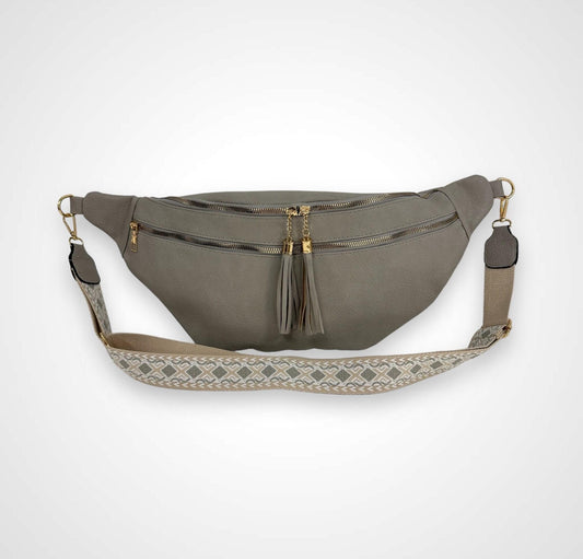 Damen XXL Crossbody Tasche – Große Bauchtasche & Umhängetasche Extra Groß