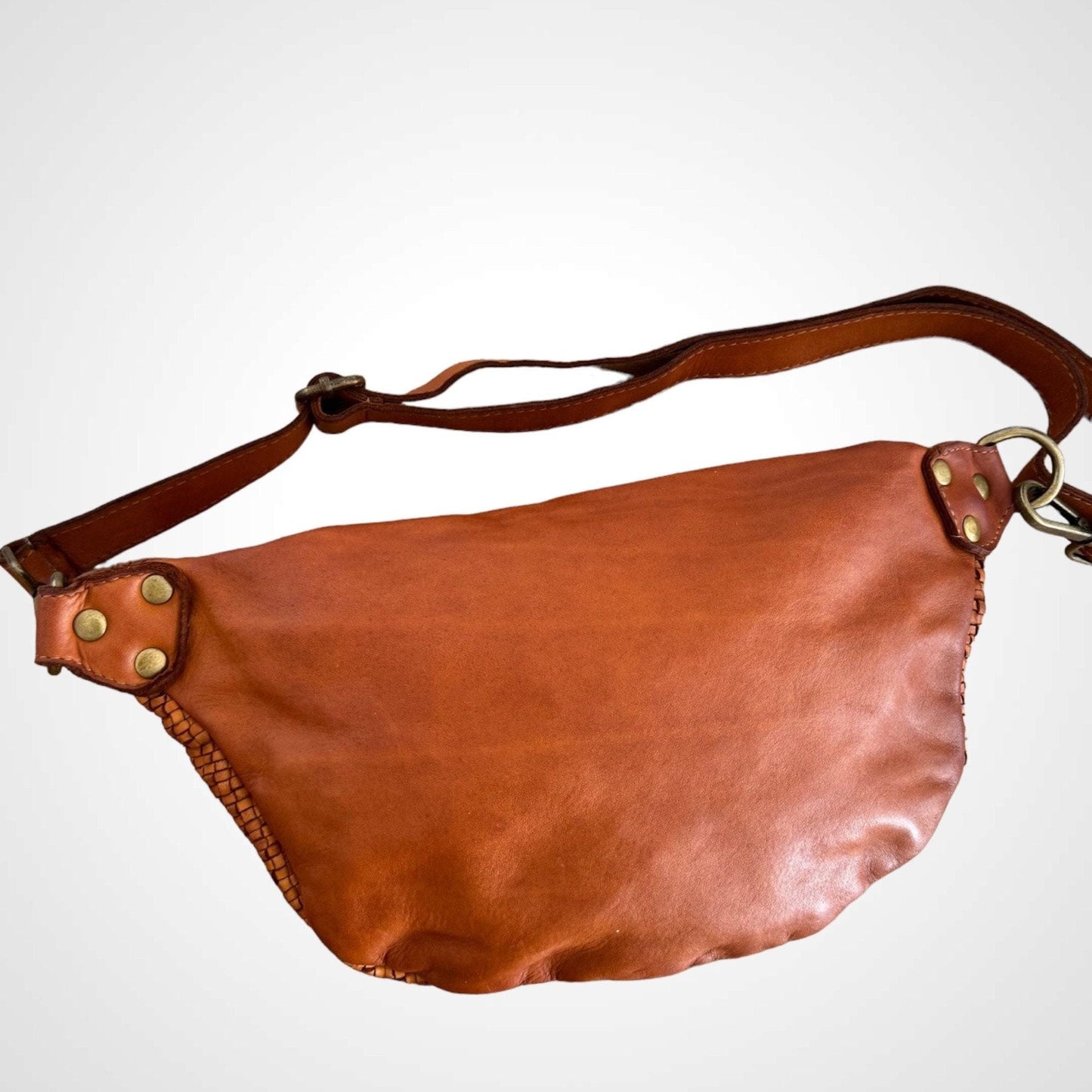 Geflochtene Ledertasche, fein gewebt, butterweiches Premium Leder, Crossbody Bag, Bauchtasche Damen, Umhängetasche, Gürteltasche,Farbauswahl
