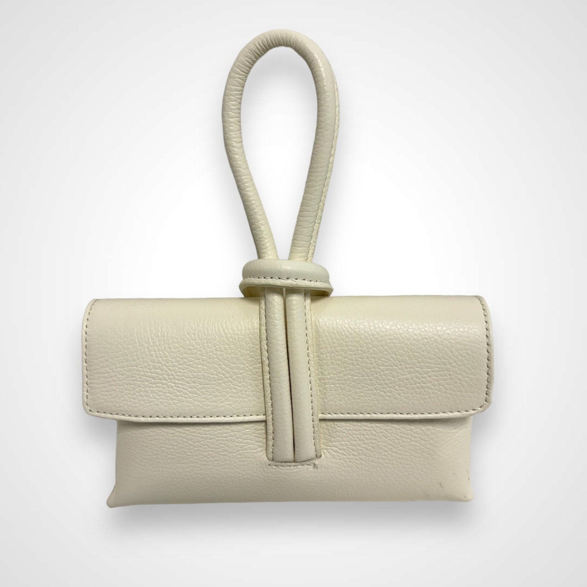 Leder Umhängetasche Damen, Handgefertigt Italienisches Leder, Handtasche Leder, Clutch, Tasche mit Knoten, Ledertasche, Crossbody bag