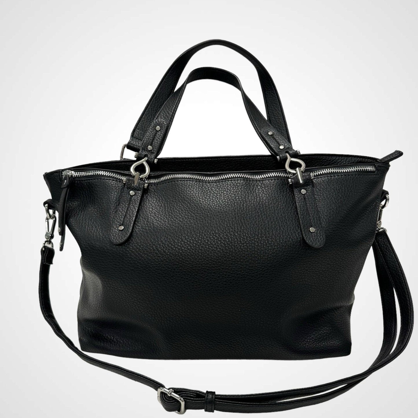 Damen Shopper Tasche XXL – Große Arbeitstasche VEGAN mit vielen Fächern