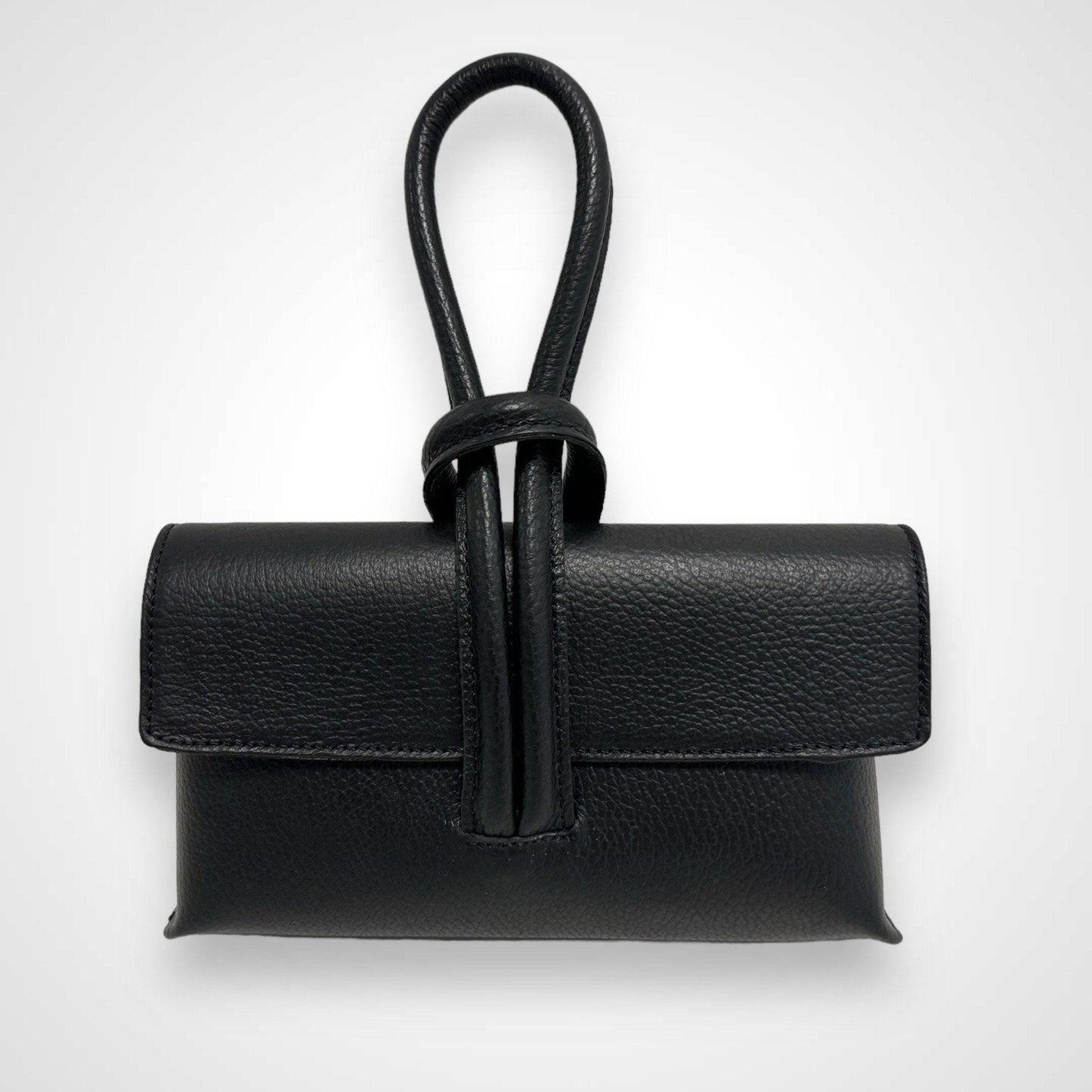 Leder Umhängetasche Damen, Handgefertigt Italienisches Leder, Handtasche Leder, Clutch, Tasche mit Knoten, Ledertasche, Crossbody bag