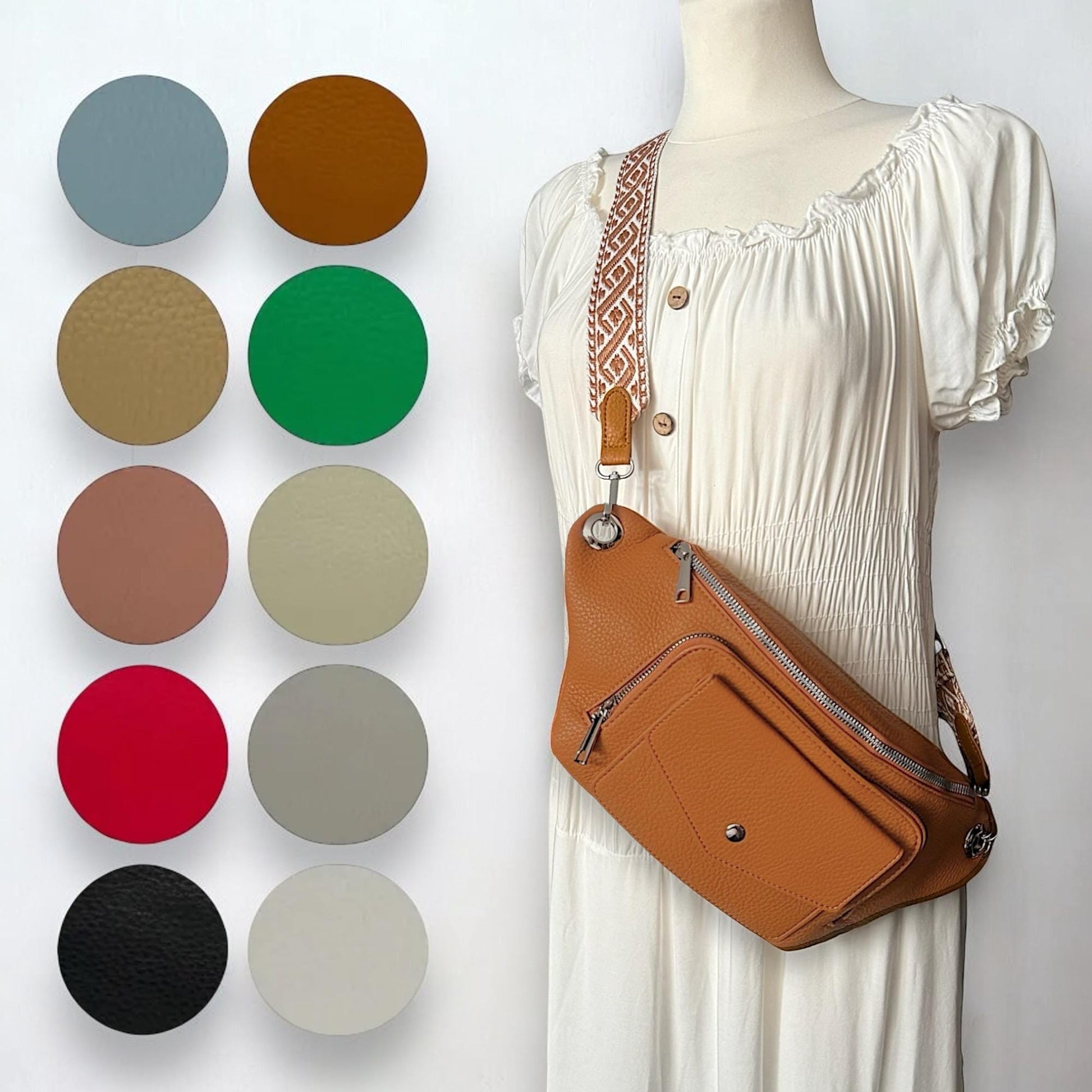 CLEO, Crossbody Bag,Crossbag groß, Bauchtasche damen, Crossbody Tasche, Umhängetasche, Gürteltasche,bodybag, Weihnachtsgeschenk |Farbauswahl