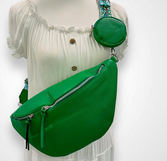 Damen XL Sling Bag – Crossbody & Bauchtasche mit viel Stauraum