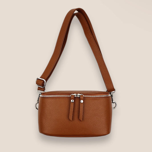 Damen Crossbody Bag, Crossbag Leder, Bauchtasche Mittel, Umhängetasche, Ledertasche, Leder Bauchtasche, Gürteltaschen, Hüfttasche, Geschenk