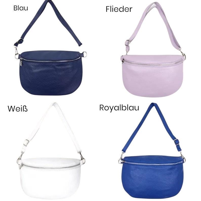 Damen Leder Crossbody Tasche L – Bauchtasche & Umhängetasche Echtleder