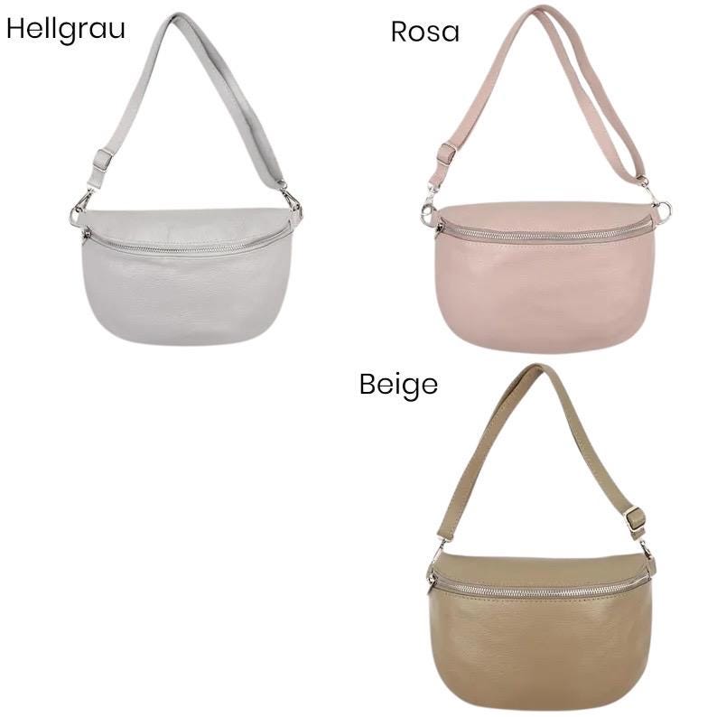 Damen Leder Crossbody Tasche L – Bauchtasche & Umhängetasche Echtleder