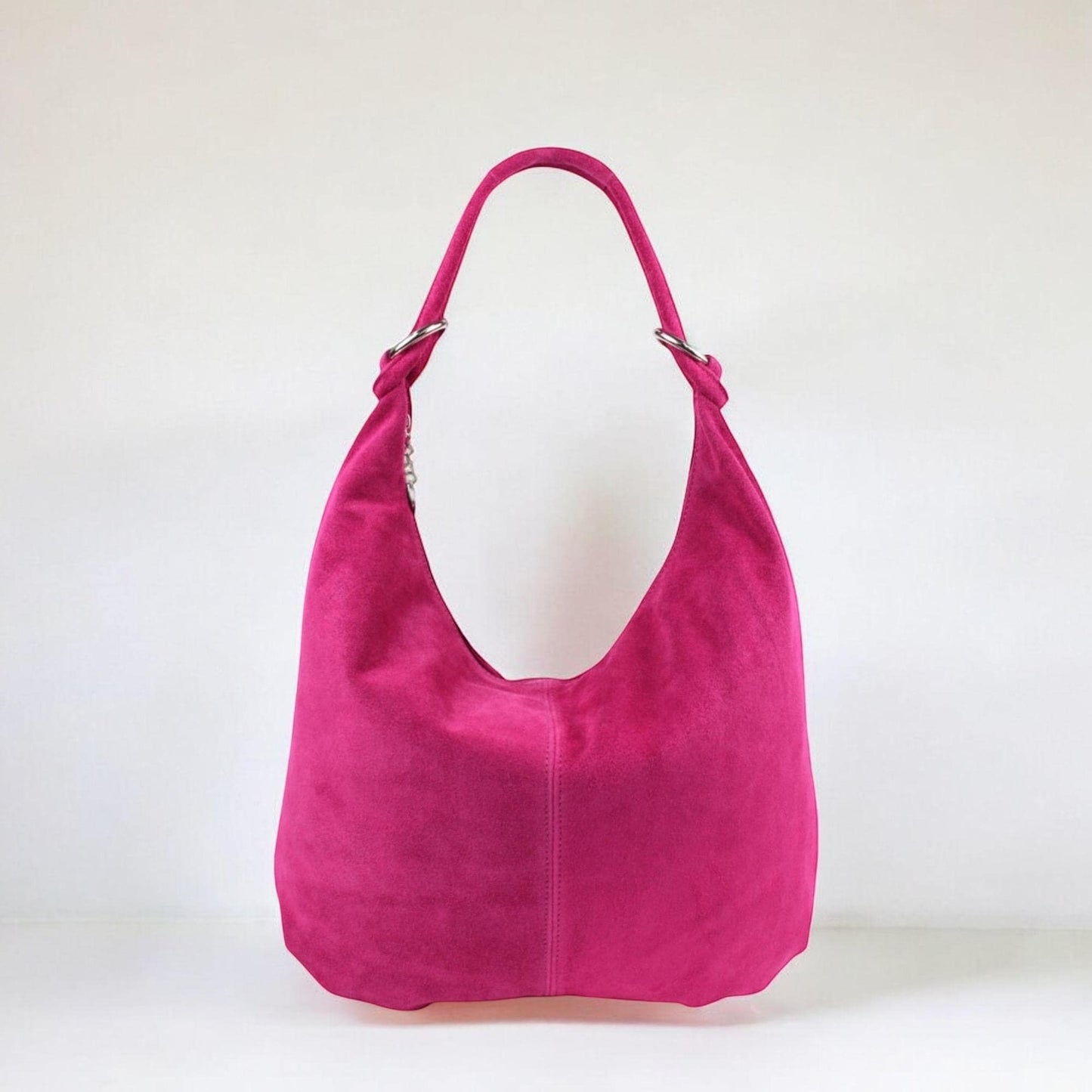 Damen Wildleder Shopper Tasche Groß Schultertasche Hobo Bag Echtleder