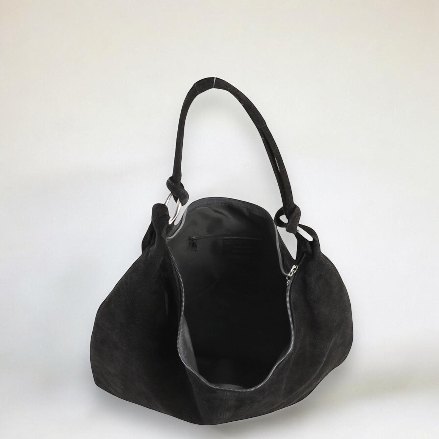 Damen Wildleder Shopper Tasche Groß Schultertasche Hobo Bag Echtleder