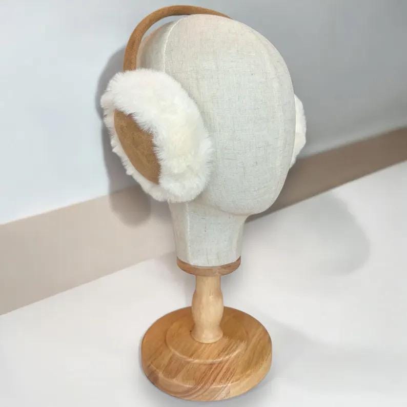 XL Plüsch Ohrenwärmer, Ohrenschützer, warme Ohrenschützer, Kunstpelz, Winter Ohrschutz, Ohrenwärmer Damen,Ohrenschützer Kinder | Farbauswahl