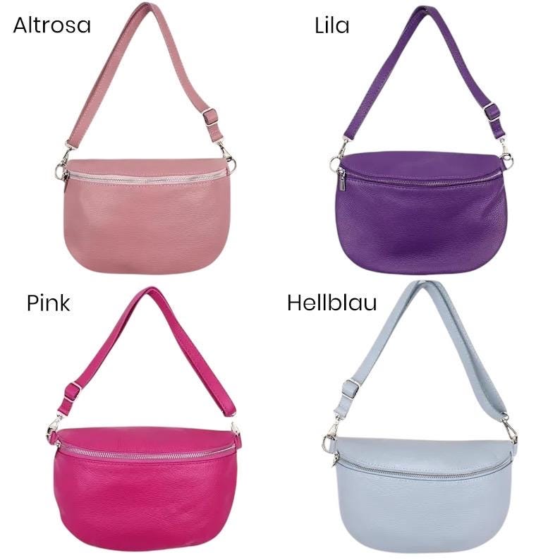 Damen Leder Crossbody Tasche L – Bauchtasche & Umhängetasche Echtleder