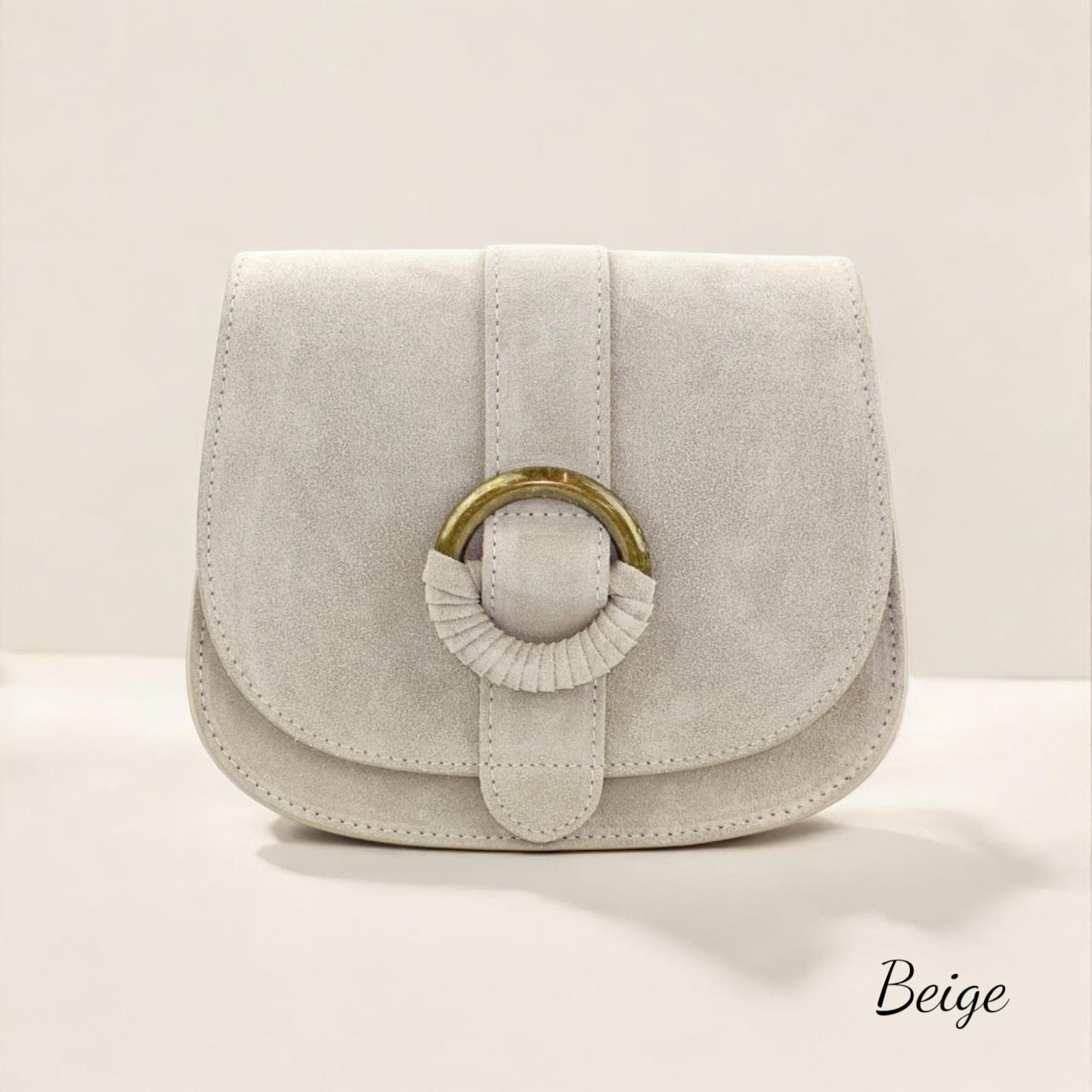 Wildleder Umhängetasche, Crossbody Bag Damen, Crossbag Veloursleder, Schultertasche Wildleder, kleine Tasche, Ledertasche - Farbauswahl