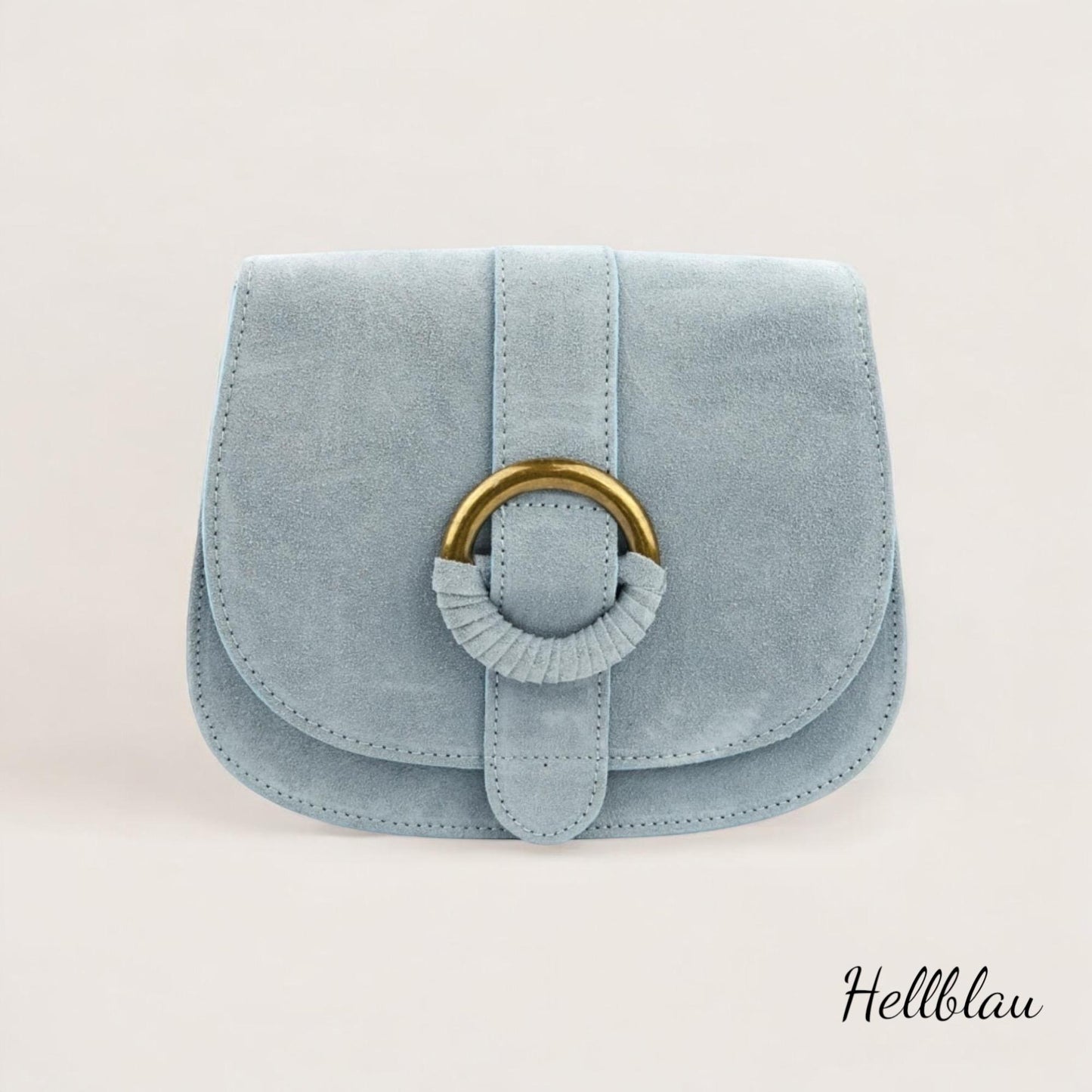 Wildleder Umhängetasche, Crossbody Bag Damen, Crossbag Veloursleder, Schultertasche Wildleder, kleine Tasche, Ledertasche - Farbauswahl