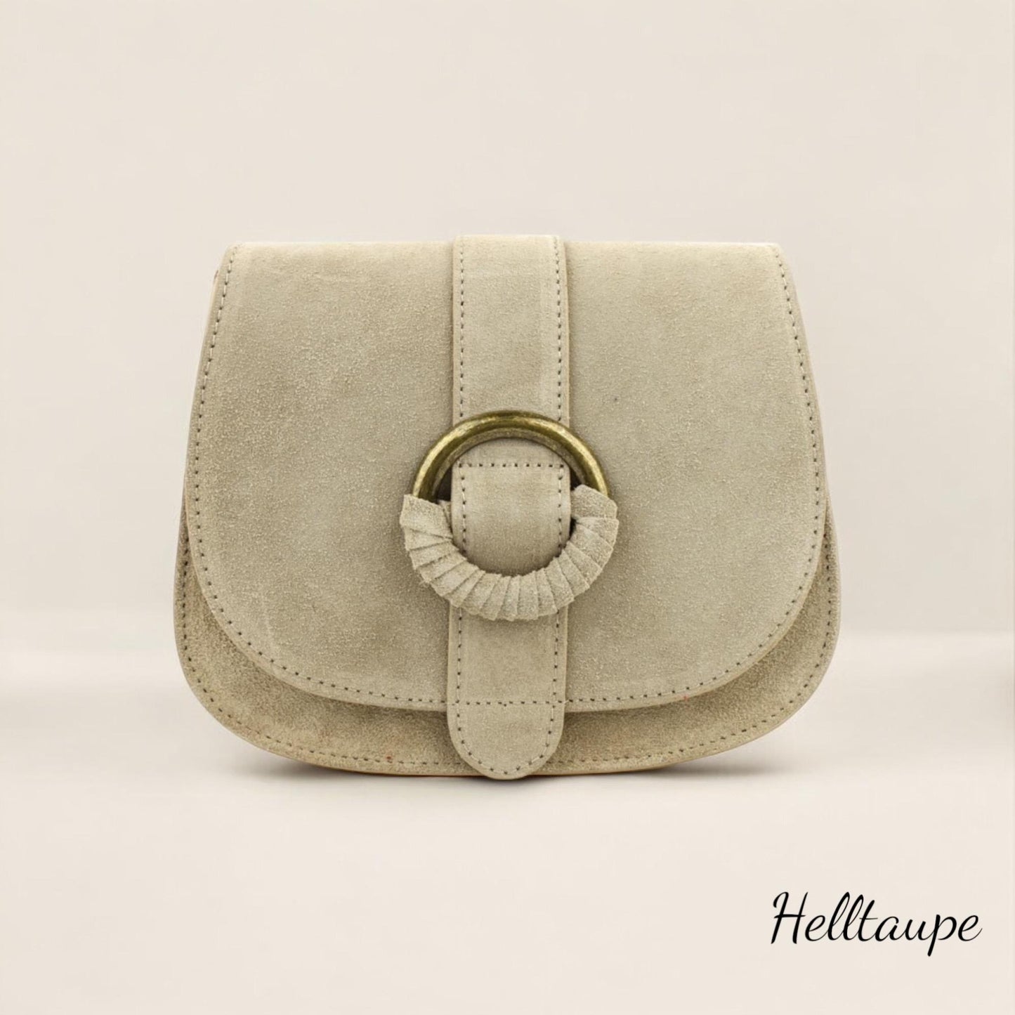 Wildleder Umhängetasche, Crossbody Bag Damen, Crossbag Veloursleder, Schultertasche Wildleder, kleine Tasche, Ledertasche - Farbauswahl
