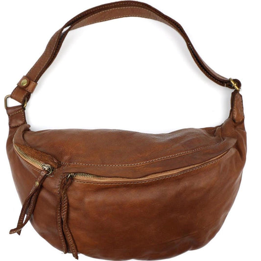 XXL Crossbody Bag, Premium Waschleder, Umhängetasche Damen, Crossbody Bag, Bauchtasche groß, gewaschenes Leder, Luxus Leder, Farbauswahl