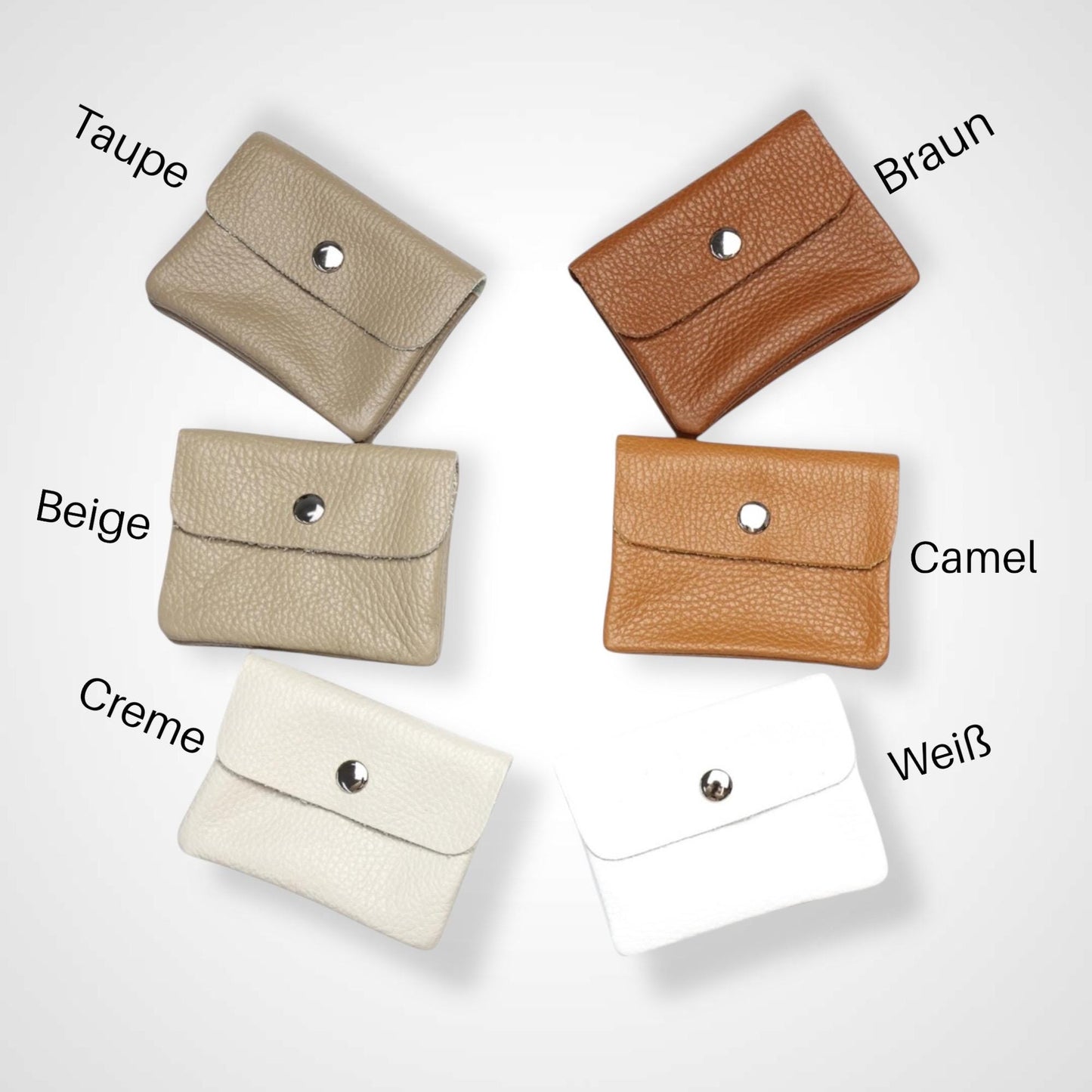 Wildleder Geldbörse Damen Mini Portemonnaie Veloursleder Leopard