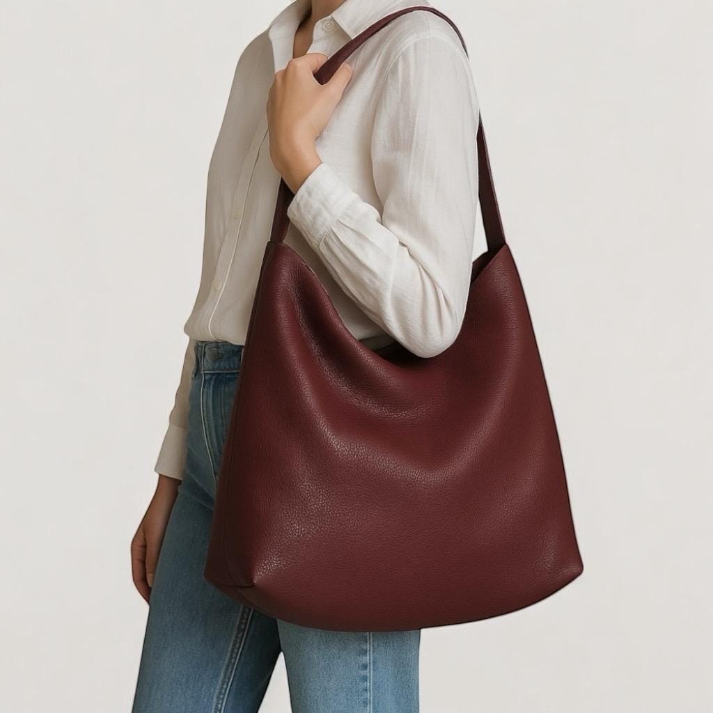 Rucksacktasche Leder, Schultertasche Damen, 2 in 1 Tasche, Handtasche, Rucksack Leder, Shopper, Tragetasche, Einkaufstasche, Business Tasche