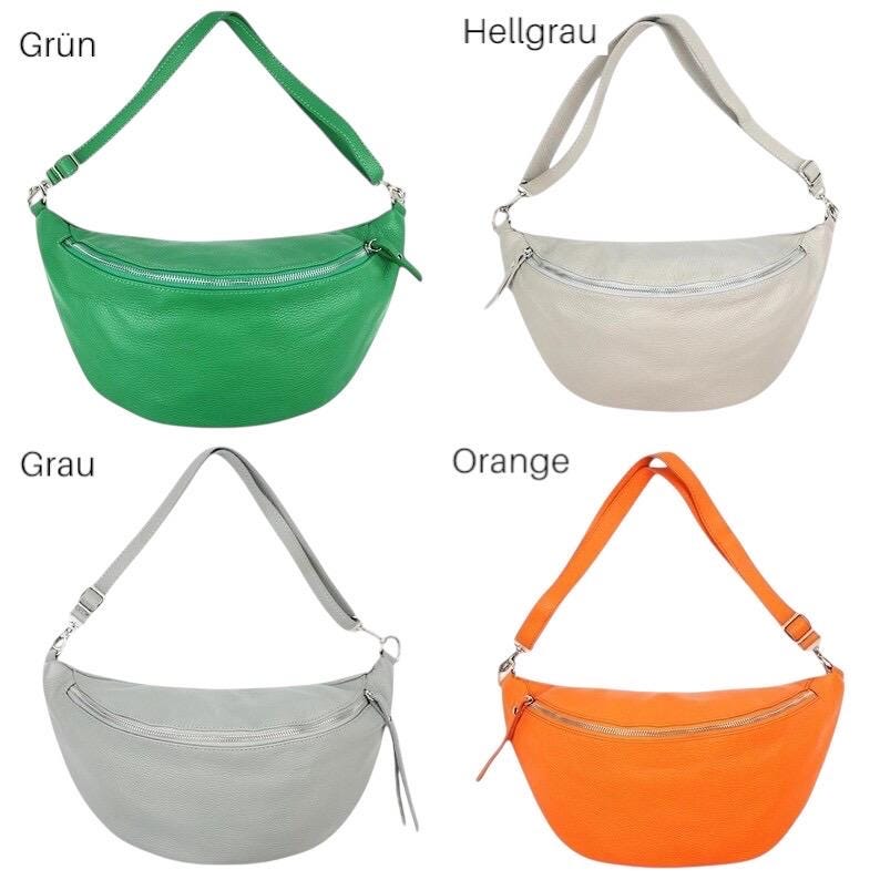 Crossbody Bag, Crossbag, Ledertasche Damen, Damen Umhängetasche, Gürteltasche, XL Bauchtasche Leder, Cross Body bag, Farbauswahl