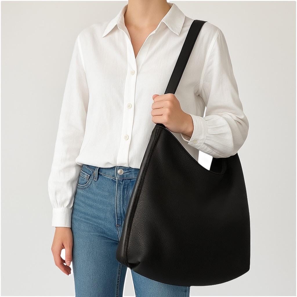 Damen 3-in-1 Ledertasche Echtleder – Rucksack, Schultertasche & Crossbody