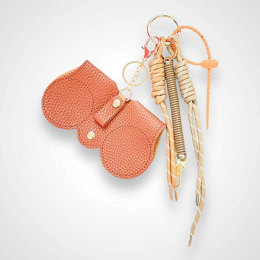 Brillenetui Leder, Handarbeit, Sonnenbrillenetui, Brillenhülle, Etui für Brille, Geschenk für Brillenträger, Bag Charm, Taschenanhänger