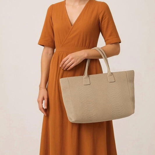 Wildleder Shopper mit Schlange Prägung, Wildleder Schultertasche, Shopper, Tasche aus Wildleder, Wildleder Tasche, Hobo Bag, Tote Bag