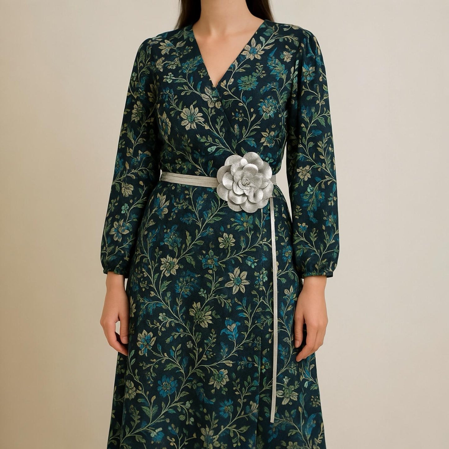 Leder Bindegürtel Blume Echtleder – Taillengürtel Obi Gürtel Onesize