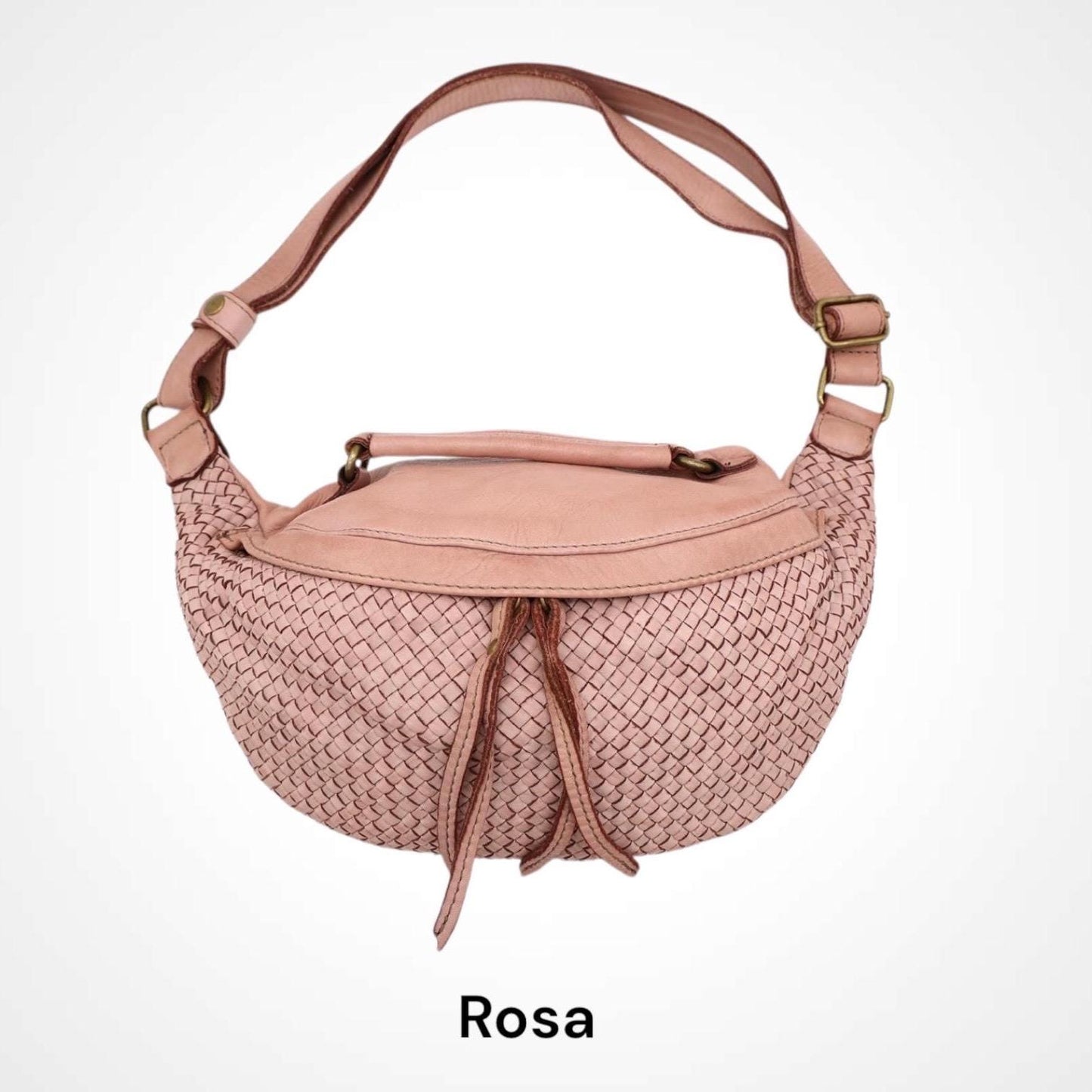 Damen Bauchtasche Leder – Crossbody Tasche Italienisches Kalbsleder