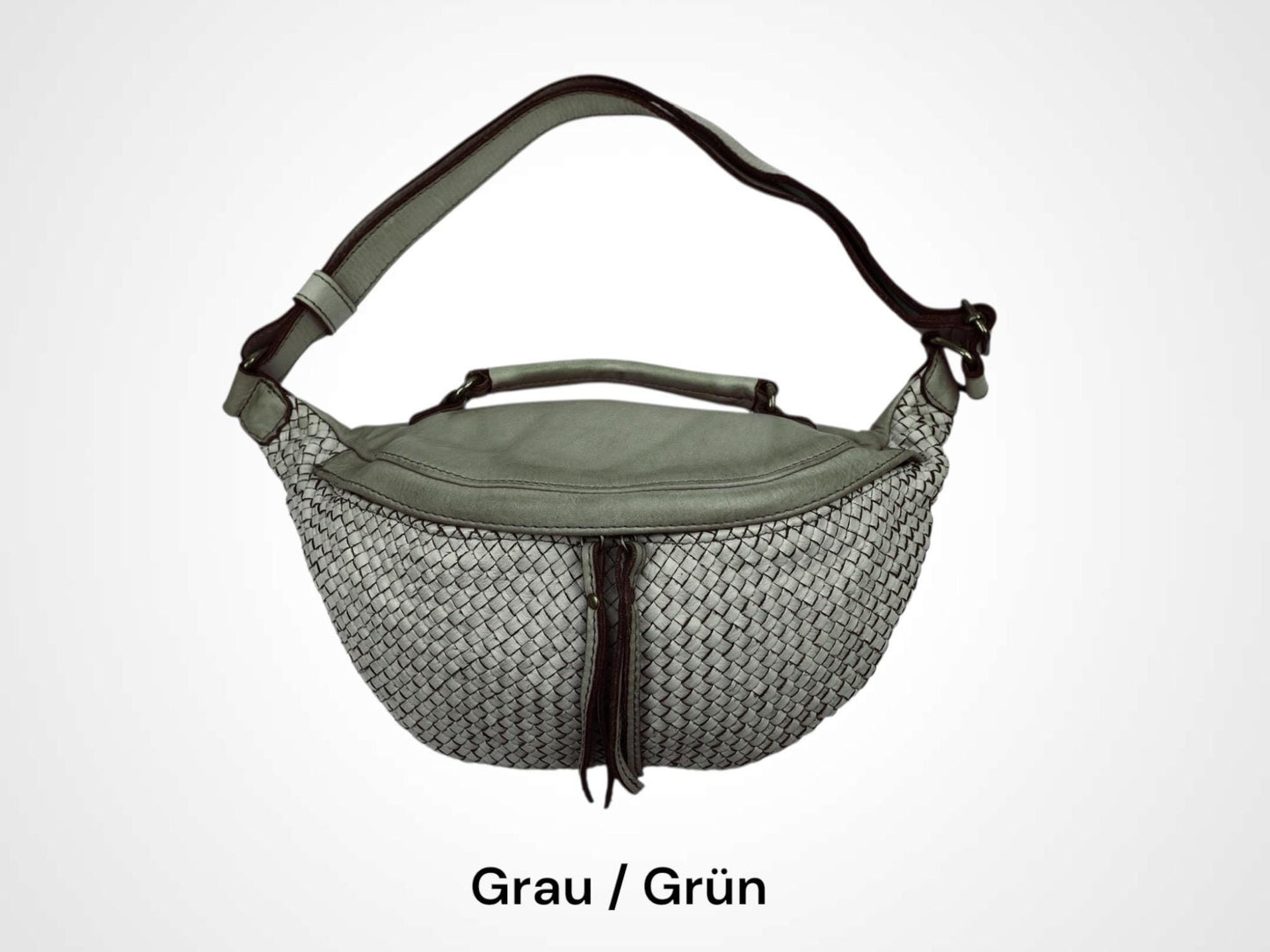 Damen Bauchtasche Leder – Crossbody Tasche Italienisches Kalbsleder