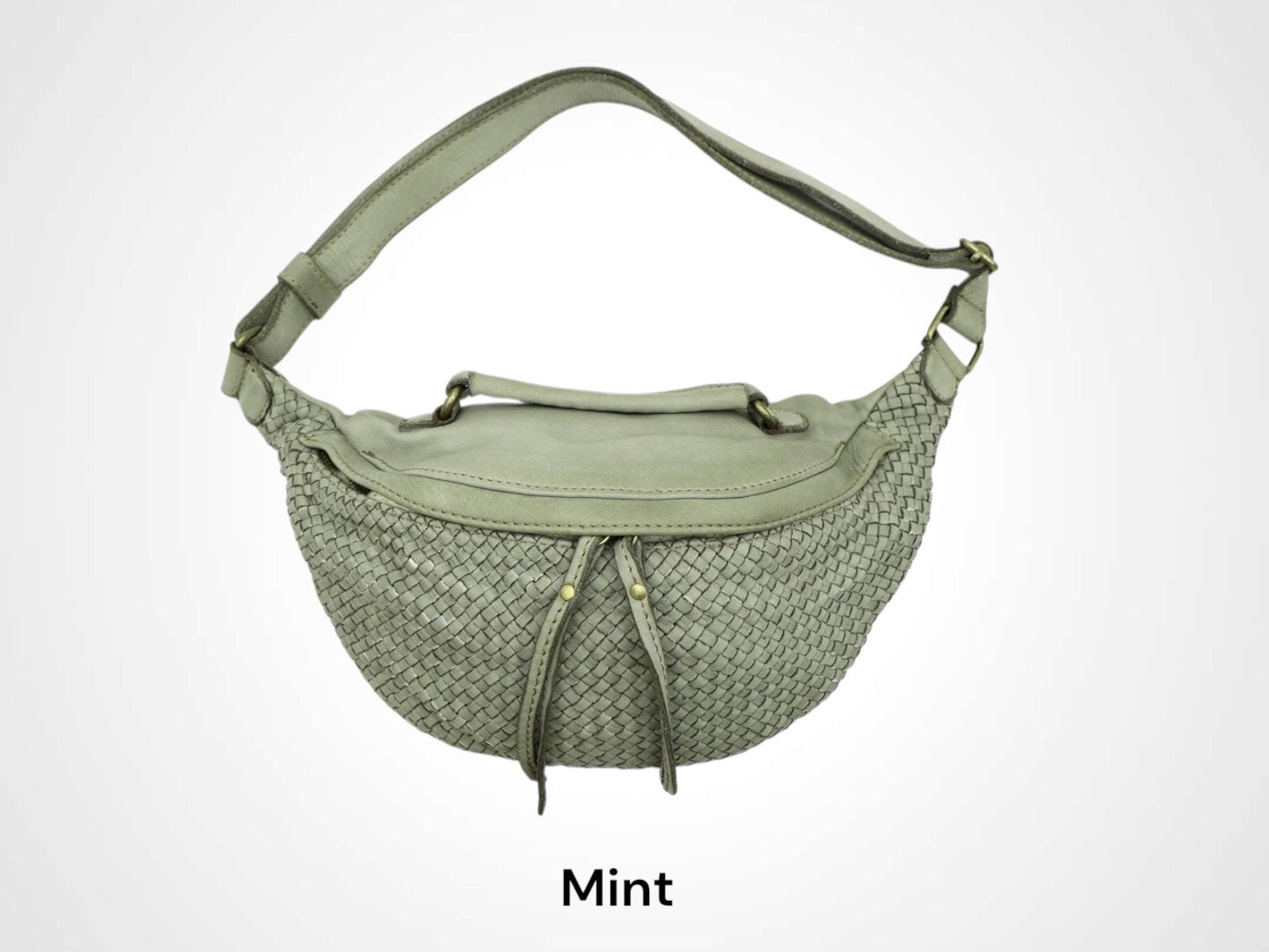 Damen Bauchtasche Leder – Crossbody Tasche Italienisches Kalbsleder