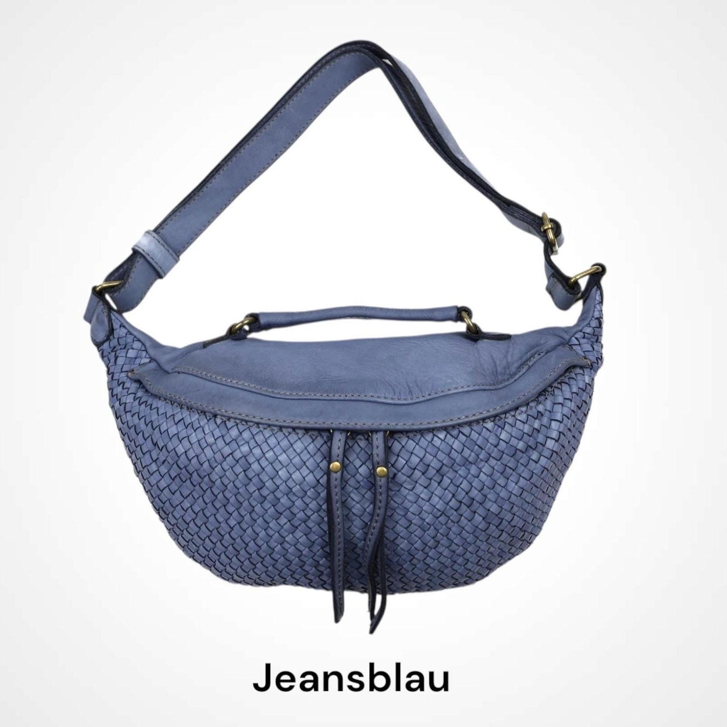 Damen Bauchtasche Leder – Crossbody Tasche Italienisches Kalbsleder