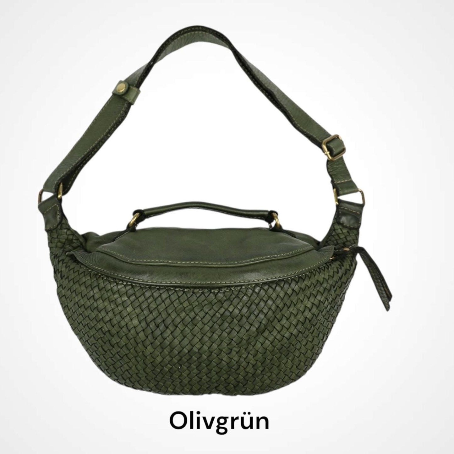 Damen Bauchtasche Leder – Crossbody Tasche Italienisches Kalbsleder