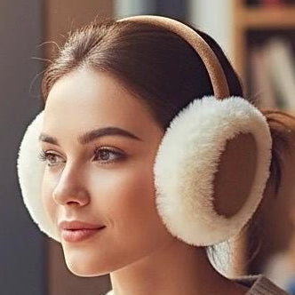 XL Plüsch Ohrenwärmer, Ohrenschützer, warme Ohrenschützer, Kunstpelz, Winter Ohrschutz, Ohrenwärmer Damen,Ohrenschützer Kinder | Farbauswahl