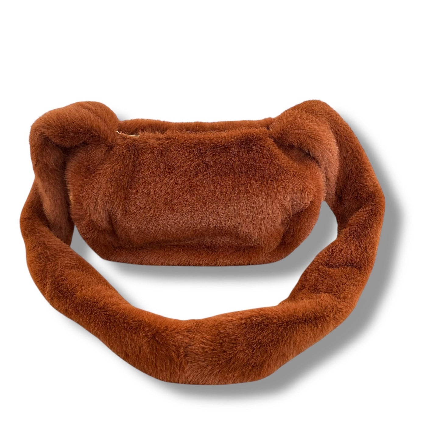 Teddy Tasche Damen Crossbody Braun – Flauschige Plüsch Umhängetasche Vega