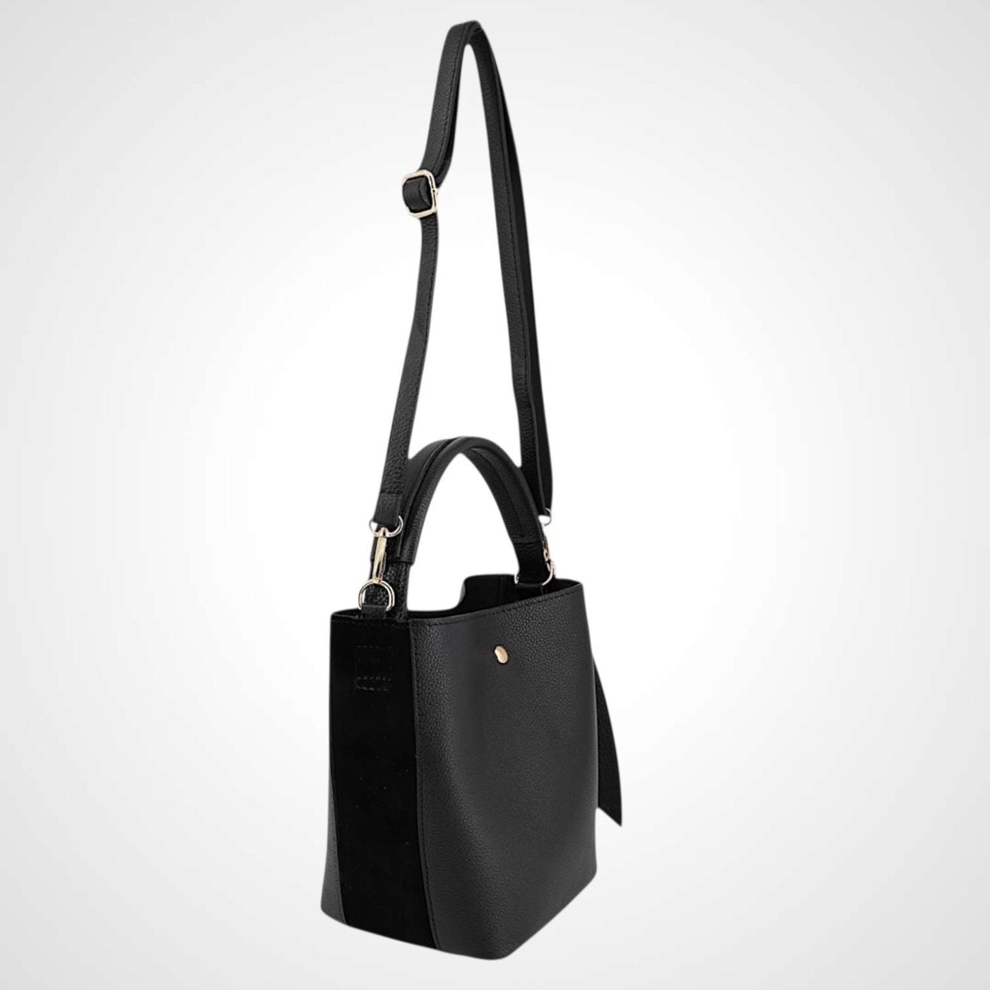 Damen Leder Beuteltasche – Bucket Bag Mini & Crossbody Echtleder