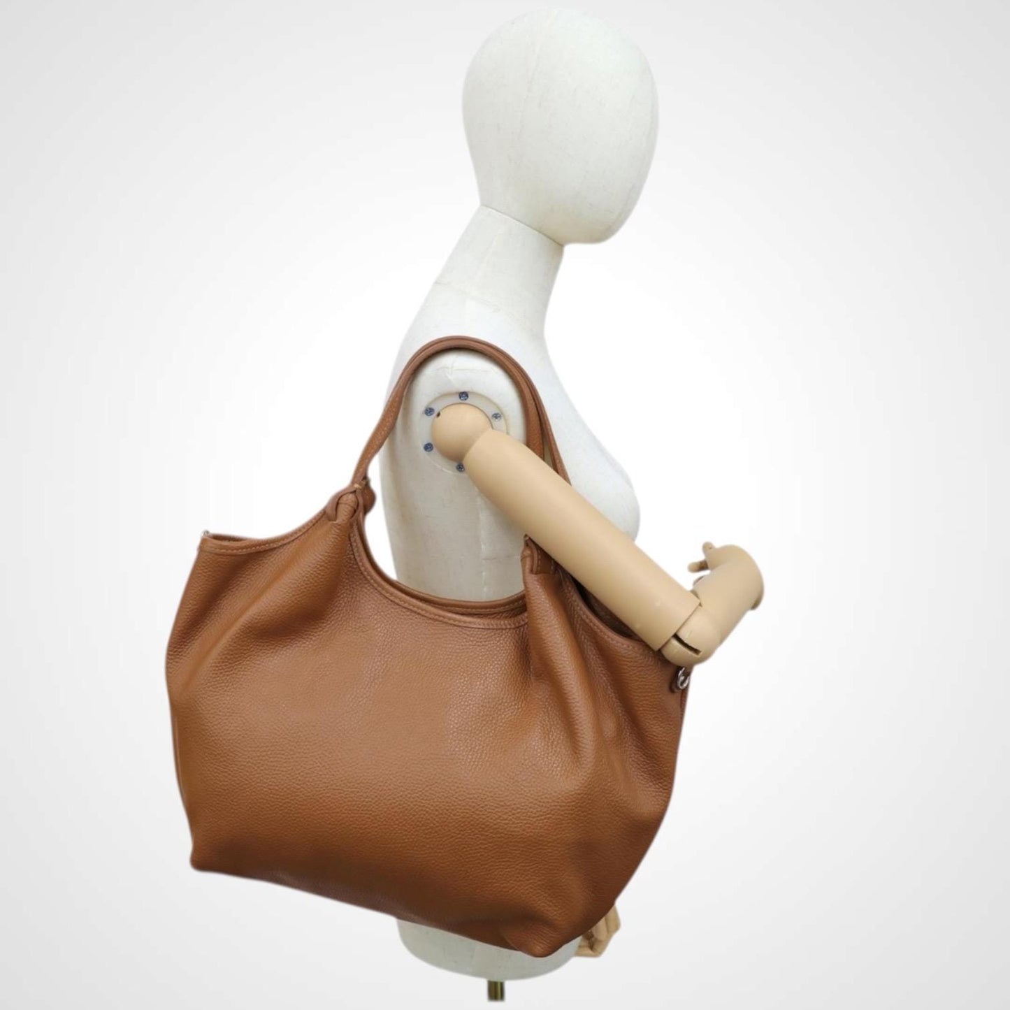 Damen Leder Handtasche – Medium Shopper & Schultertasche Echtleder