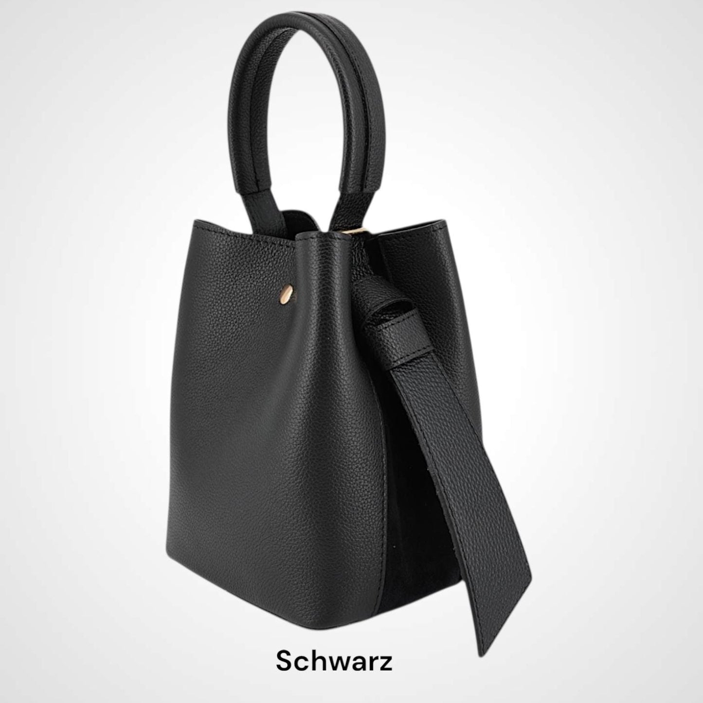 Damen Leder Beuteltasche – Bucket Bag Mini & Crossbody Echtleder