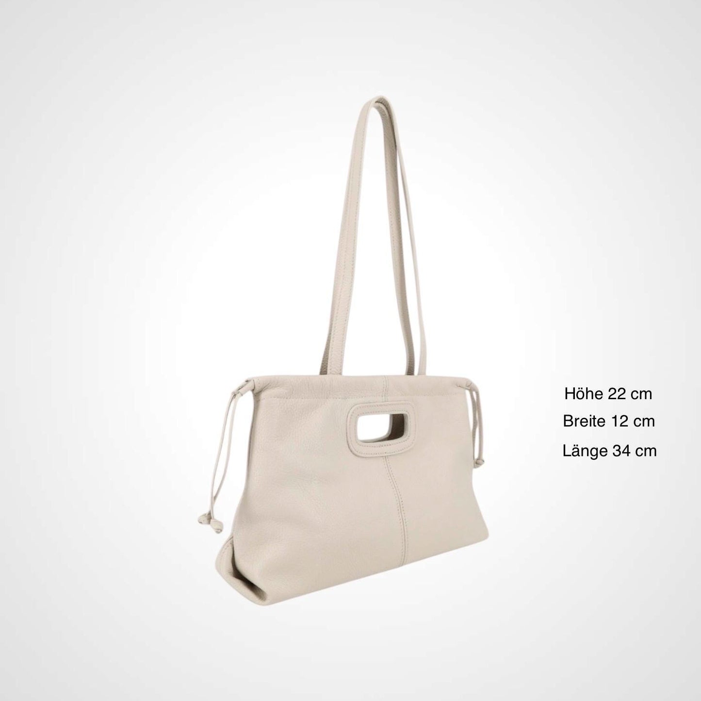 Damen Leder Handtasche Echtleder Schultertasche Elegant Groß Alltag mit Farbwahl