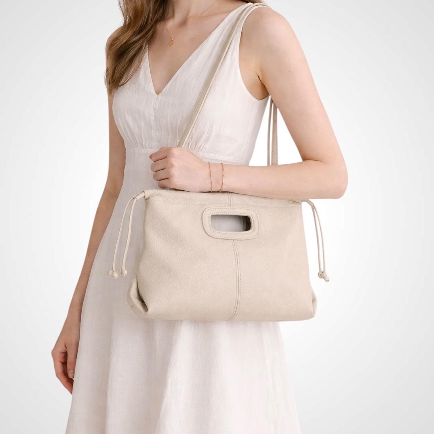 Damen Leder Handtasche Echtleder Schultertasche Elegant Groß Alltag mit Farbwahl